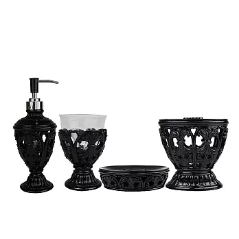 精品衛浴四件組-巴黎夜色(未附禮盒)