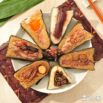 【預購6/10-6/14到貨 】南門市場立家湖州粽15顆組(多種口味組合)肉5干貝5豆5