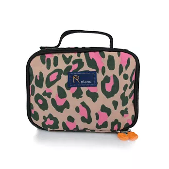 Roland實用baby萬用餐具包豹紋粉