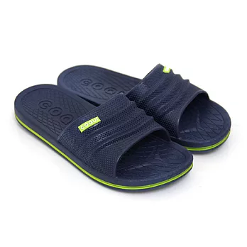【Pretty】輕量居家一體成型萬用男拖鞋40藍色