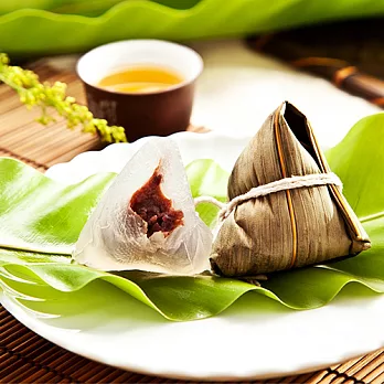 樂活e棧-包心冰晶Q粽子-紅豆口味(6顆/包,共2包)