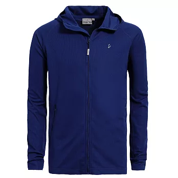 【hilltop山頂鳥】男款COLDBLACK冷黑抗UV外套S02M71-XL深海藍