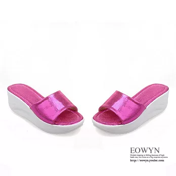 EOWYN.韓系時尚百搭休閒寬版亮色舒適厚底搖搖底鬆糕拖涼鞋EMD00778-55/4色/34-39碼現貨+預購34紅色