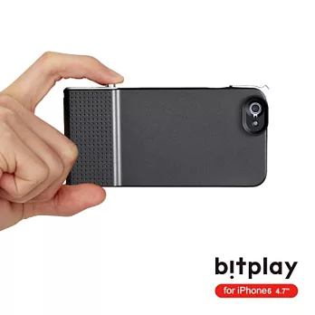 bitplay SNAP!6 for iPhone6+ 5.5吋金屬質感相機快門手機殼+廣角微距鏡頭組黑