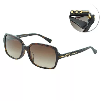 【COACH】秀氣小框太陽眼鏡(8116F-500113)