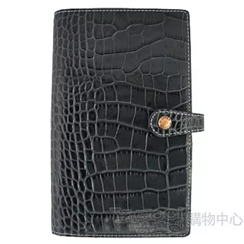 filofax OSTERLEY奧斯特利 COM薄型萬用手冊-中-灰黑