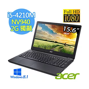 【acer】E5-572G-530D 15.6吋 FHD螢幕 獨顯效能筆電(i5-4210MGTB\940-2G獨顯\Win8.1)