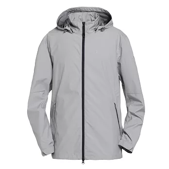 【hilltop山頂鳥】男款WINDSTOPPER抗風刷毛外套H22MQ7-L淺灰