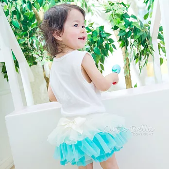 Cutie Bella雪紡蝴蝶結蓬蓬褲裙Cream-Cream/Aqua/Blue