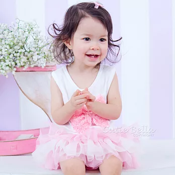 Cutie Bella雪紡蝴蝶結蓬蓬褲裙Pink-Pink/Cream