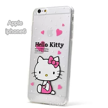 SANRIO【Hello Kitty繽紛愛心】iphone6軟式手機背蓋