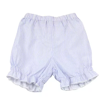 【愛的世界】直條紋純棉短褲-台灣製-105藍色