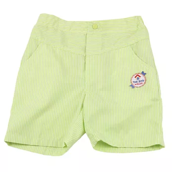 【愛的世界】直條紋五分褲-台灣製-95果綠色