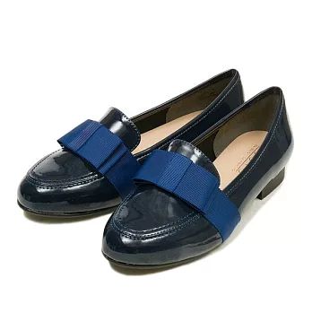 【UH】NUOVO - 漆皮樂福鞋(女款)M - 深藍色