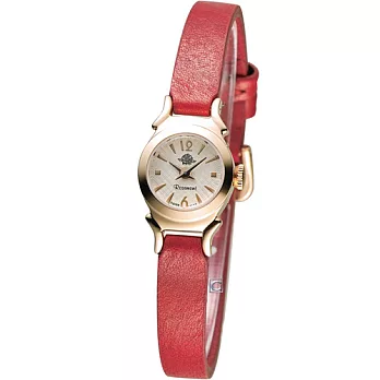 Rosemont 玫瑰米蘭系列時尚錶TRS41-05-RD 紅色米白色