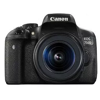 CANON 750D 18-55mm 變焦單鏡組 (中文平輸) - 加送SD32G+單眼包+中腳+防潮箱+強力大吹球+細毛刷+拭鏡布+高透光保護貼無黑色