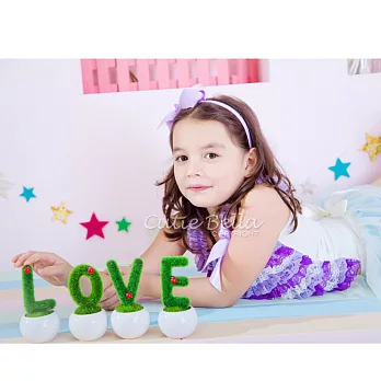 Cutie Bella蕾絲上衣/背心LilacVioletCream (120CM)