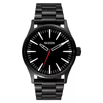 NIXON SENTRY 38 SS 極簡復刻化時尚腕錶-黑