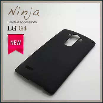 【東京御用Ninja】LG G4精緻磨砂保護硬殼（黑色）