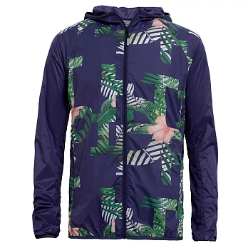 【hilltop山頂鳥】男款抗UV外套S02M74-M深藍底印花