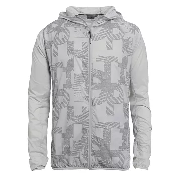 【hilltop山頂鳥】男款抗UV外套S02M74-M淺灰底印花