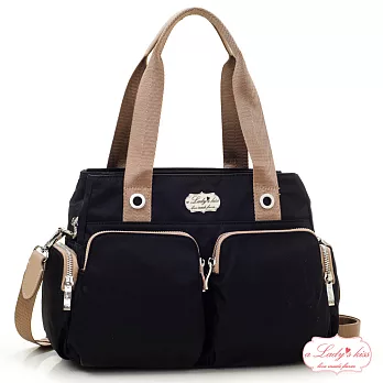 【a Lady’s真皮】超輕伊娃雙袋三用包(優雅黑)