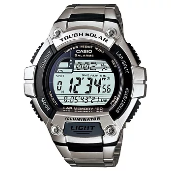 CASIO 躍動心靈太陽能運動腕錶(鋼帶)
