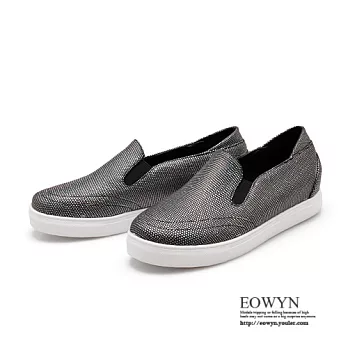 EOWYN.2015時尚新款簡約休閒亮粉鬆緊舒適百搭平底包鞋/懶人鞋EMD01037-58/4色/34-39碼現貨+預購黑色34