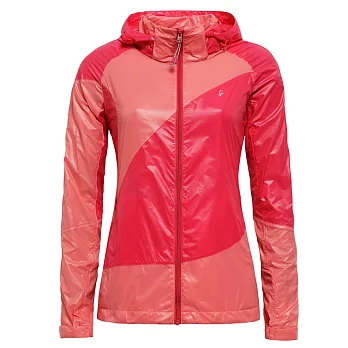 【hilltop山頂鳥】女款抗UV超撥水拼接配色外套S02F97-S橘/櫻桃紅