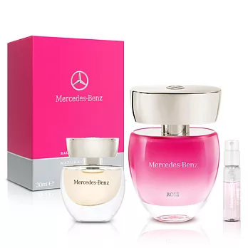 Mercedes Benz 賓士玫瑰情懷女性淡香水(30ml)-送品牌小香+針管+紙袋