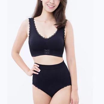 嫩肌.珍珠紗 3D 美臀超彈高腰褲FREE黑色