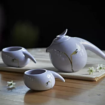 琉璃工房LIULI LIVING-知音報曉(茶具組)單色-紫