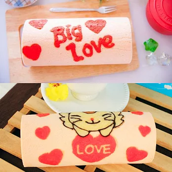 《糖果貓烘焙》愛無限+天使貓蜜桃 蛋糕捲(420g/條,共兩條)