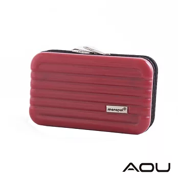 AOU 多功能相機包化妝包旅行萬用包 3C收納包 (西瓜紅) 66-018