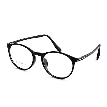 Gluck! 現代演藝 復古圓框平光眼鏡3069-1黑
