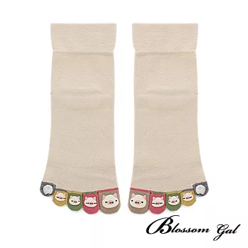 Blossom Gal日本進口小豬仔立體腳跟五趾襪(共五色)