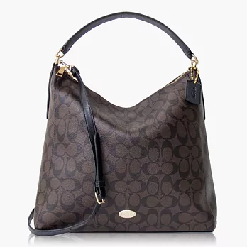 【COACH 多種背法】PVC / 肩背 / 斜背兩用包_深咖