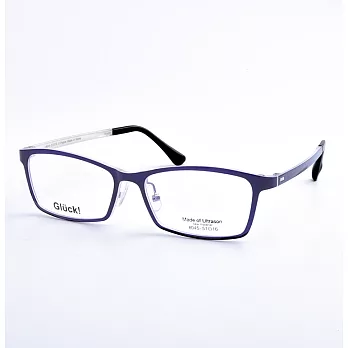 Gluck!繽紛耀眼 方框平光眼鏡 45-Purple紫色