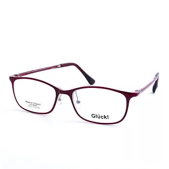 Gluck!繽紛耀眼 方框平光眼鏡 SL3-RED紅色