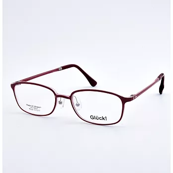 Gluck!繽紛耀眼 方框平光眼鏡 SL6-RED紅色