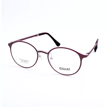 Gluck!繽紛耀眼 圓框平光眼鏡 SL5-RED紅色