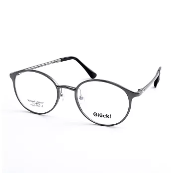 Gluck！繽紛耀眼 圓框平光眼鏡 SL5-Silver銀