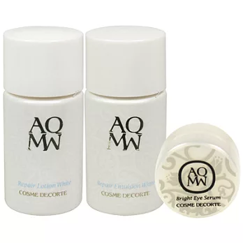 COSME DECORTE黛珂 AQMW美 白亮眼精巧三件組