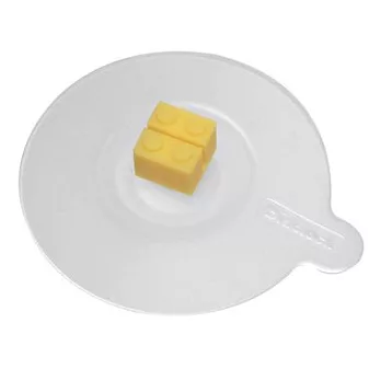 【UH】diablock - 可愛積木造型杯蓋(共四色可選) - 黃色