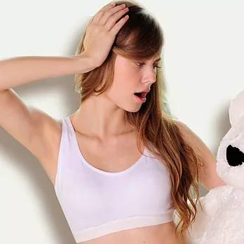 【波曼妮亞】tiffy.罩杯坦克短版背心 M-LL白