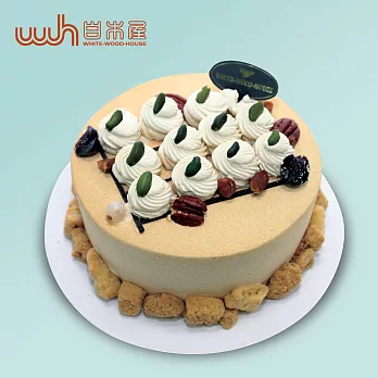 【2015白木屋】6吋胡桃洛特父親節蛋糕(蛋糕專用盒冷凍宅配到府)
