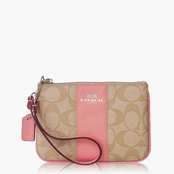【COACH 攜帶便利】PVC / 零錢收納 / 手拿包(小款)_粉色