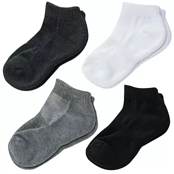 【KEROPPA】可諾帕細針毛巾底氣墊束底女短襪x綜合4雙(男女適用)C91002綜合4雙C91002