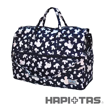 HAPI+TAS 米奇摺疊旅行袋(小)-深藍
