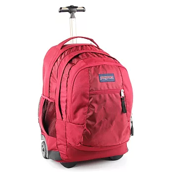 JanSport電腦拖輪背包(DRIVER)-聖誕紅